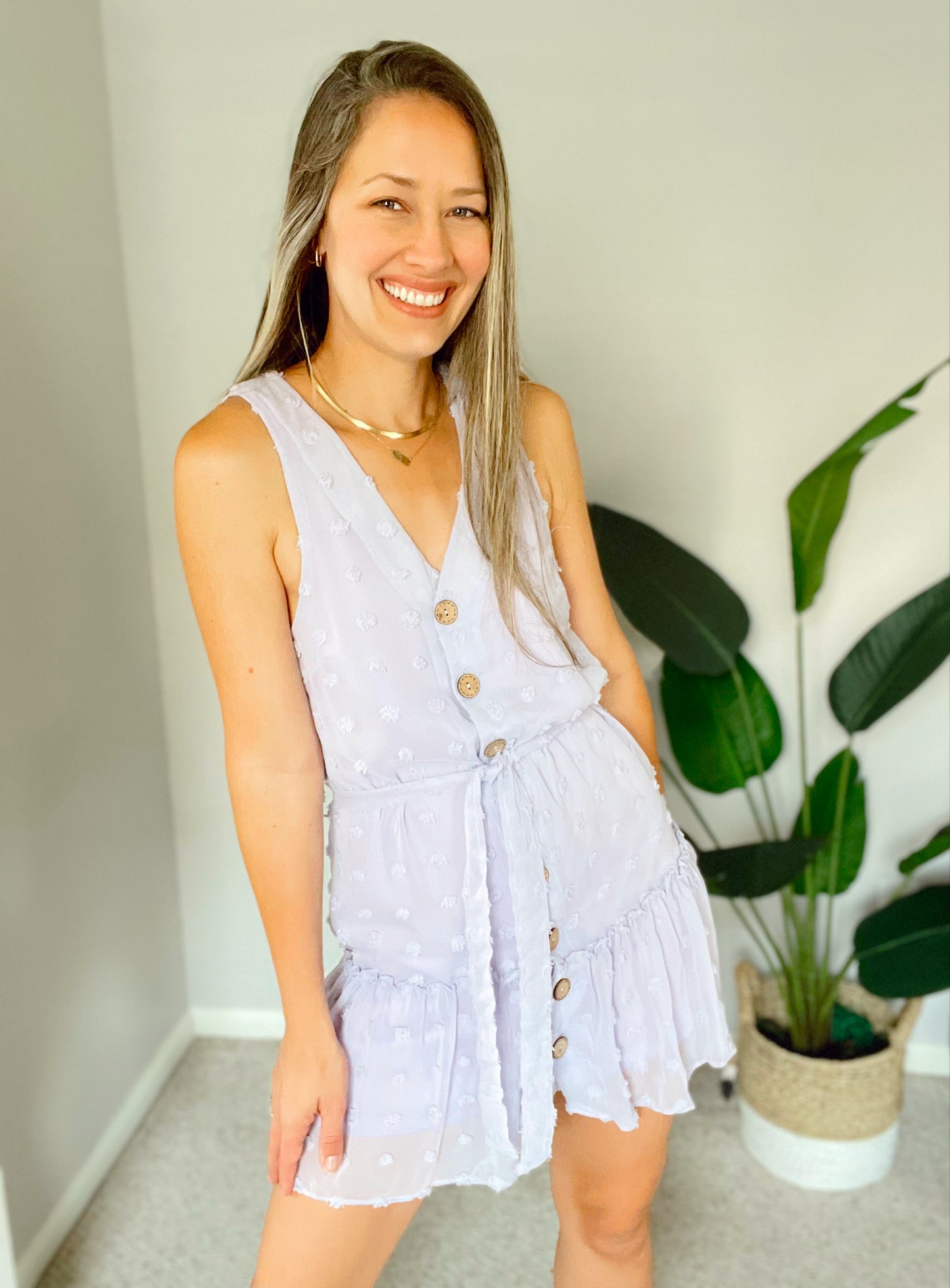 Lavender Mini Dress