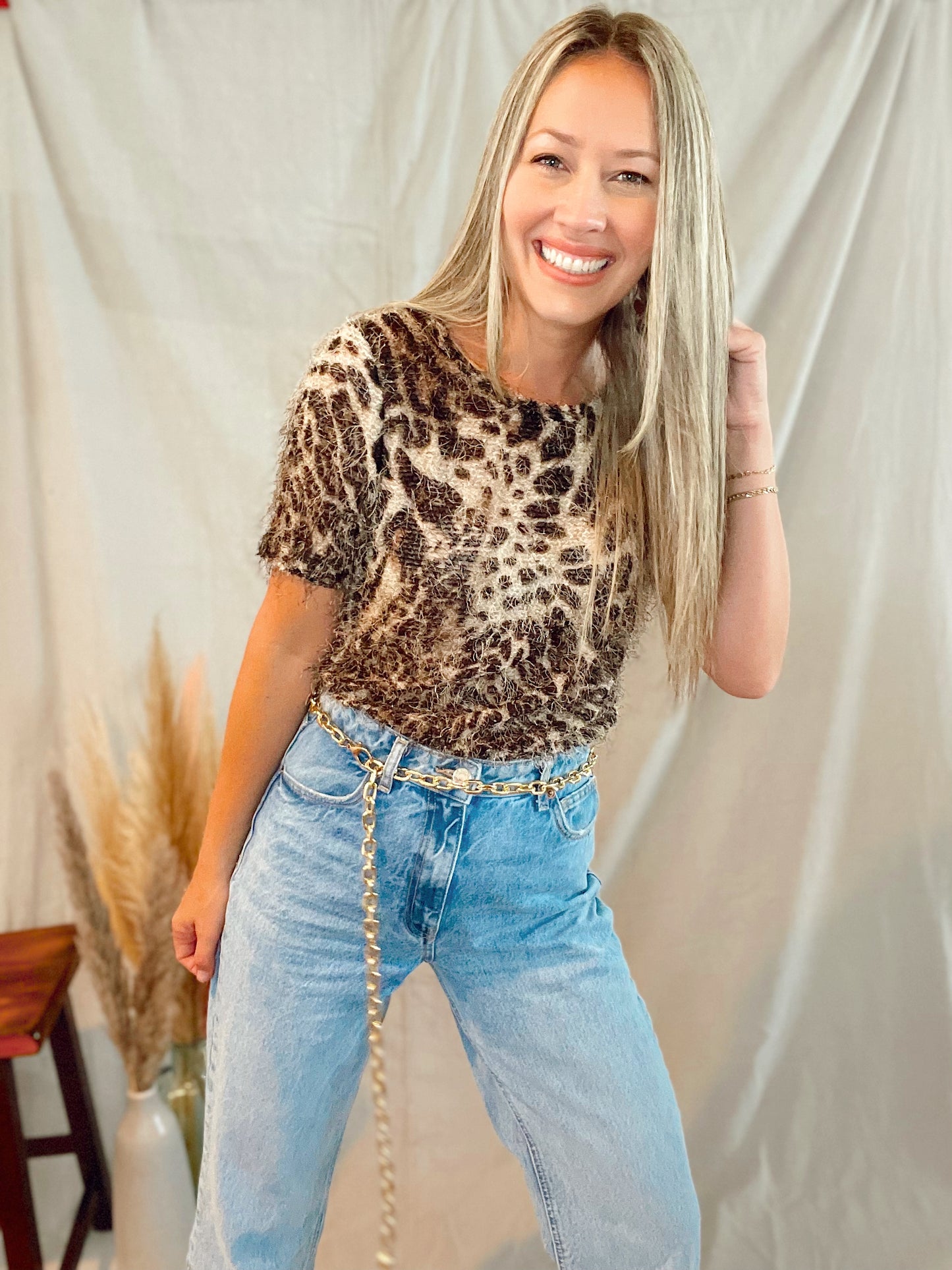 Elva Animal Print Top