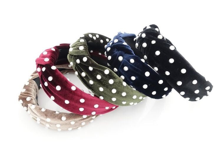 Pearl Velvet Headband