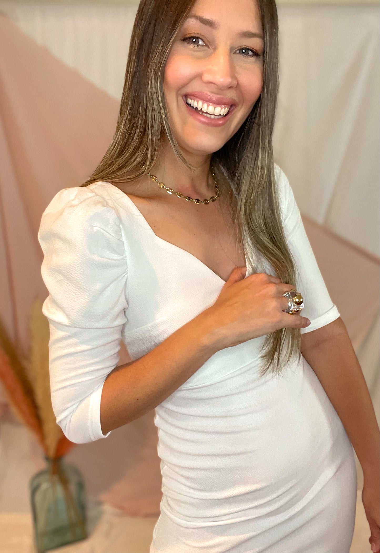 Simona White Dress