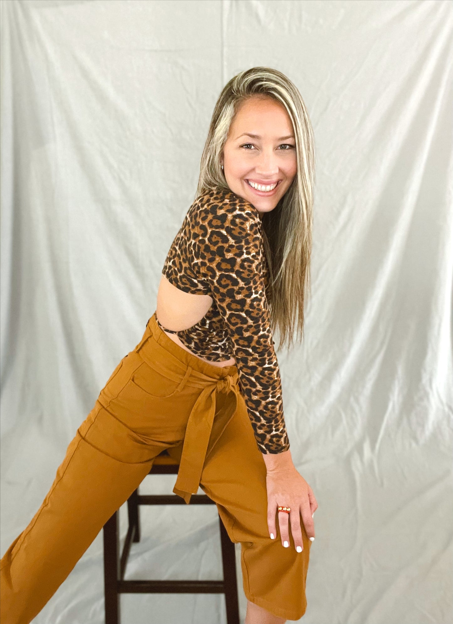 Gabi Leopard Top