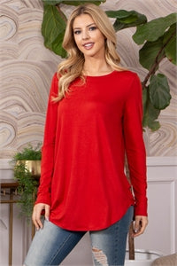 Rust Long Sleeve Top