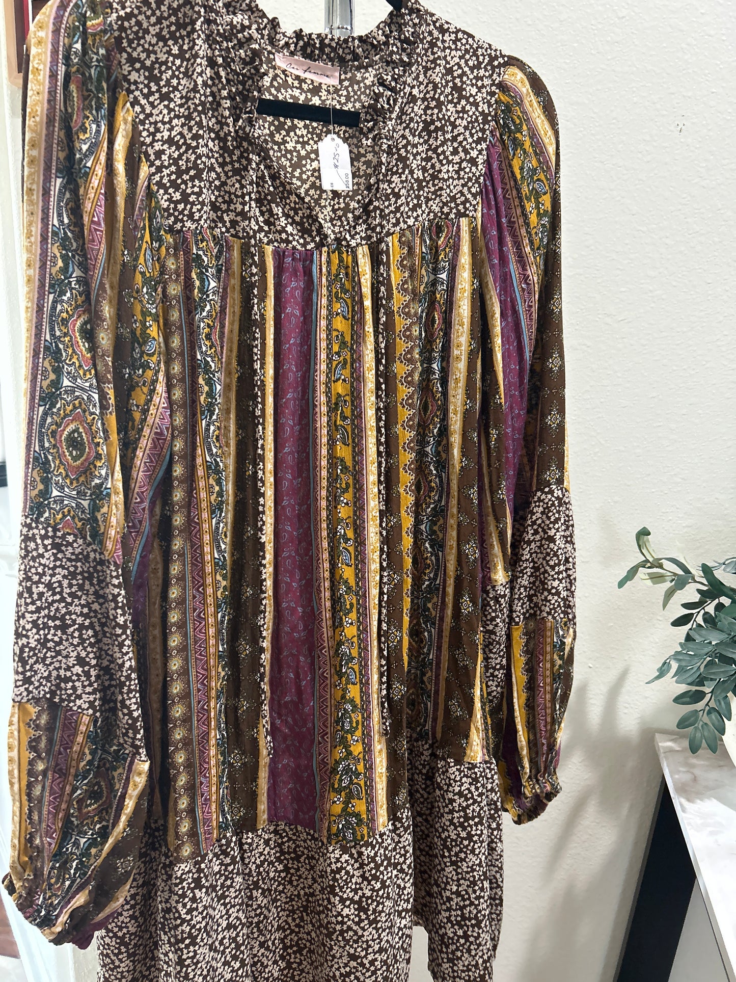 Boho Multi Print Dress