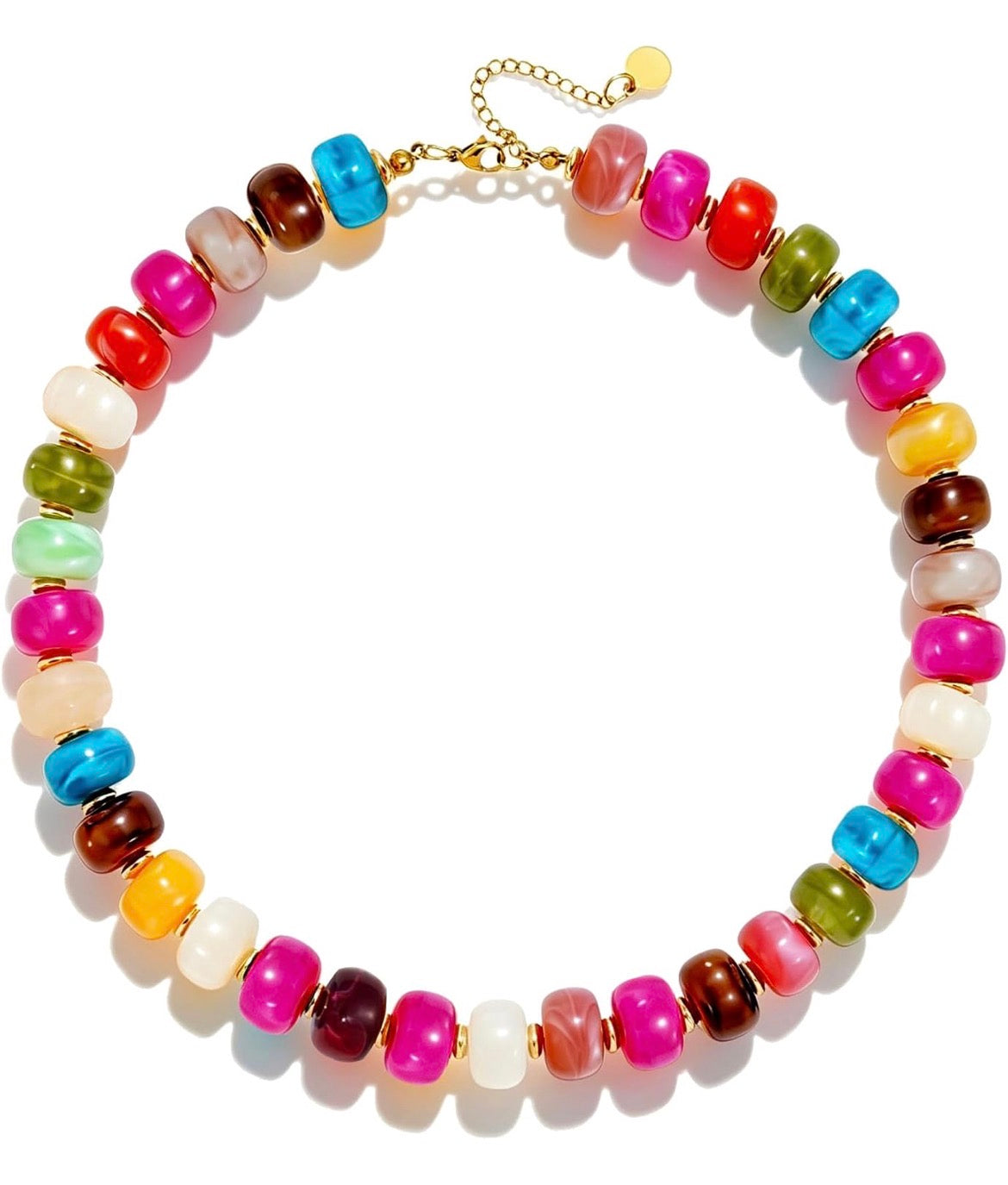 Boho Chunky Colorful Necklace