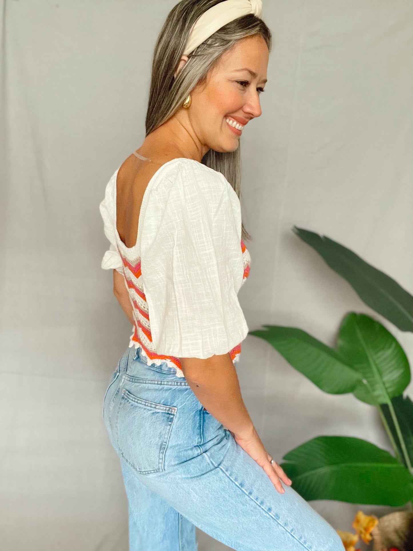 Sunset Knitted Crop Top
