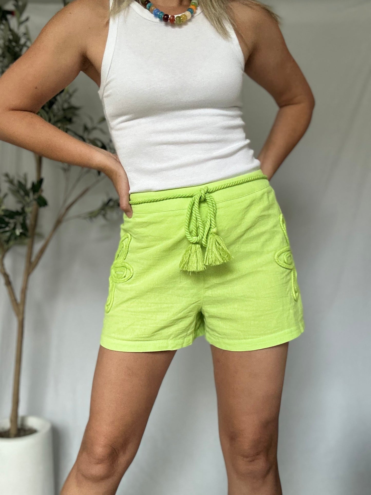Flower Crochet Short