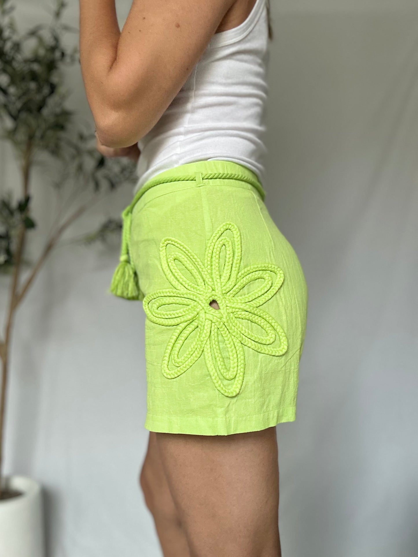 Flower Crochet Short