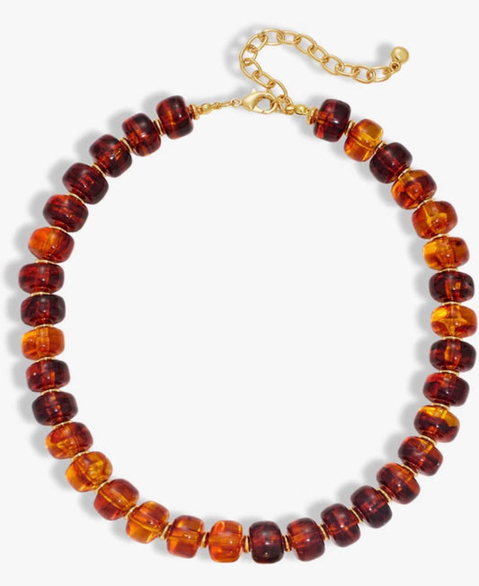 Chunky Brown Beaded
