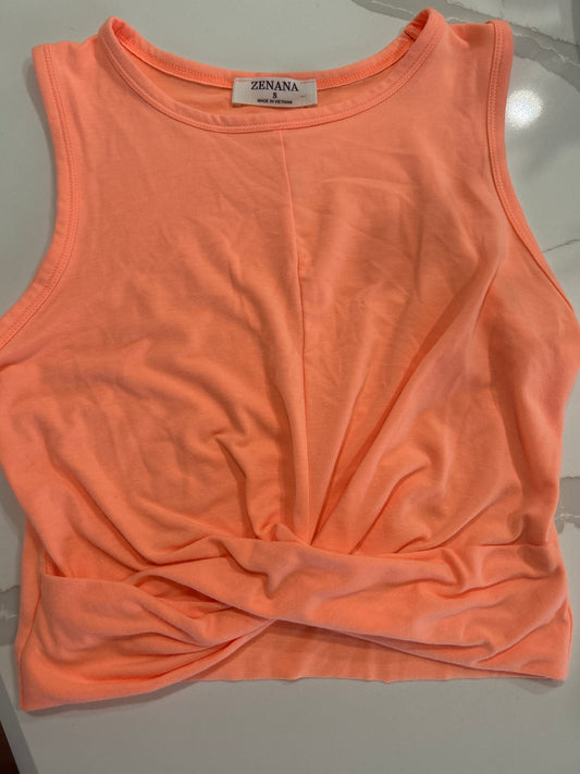 Neon coral top