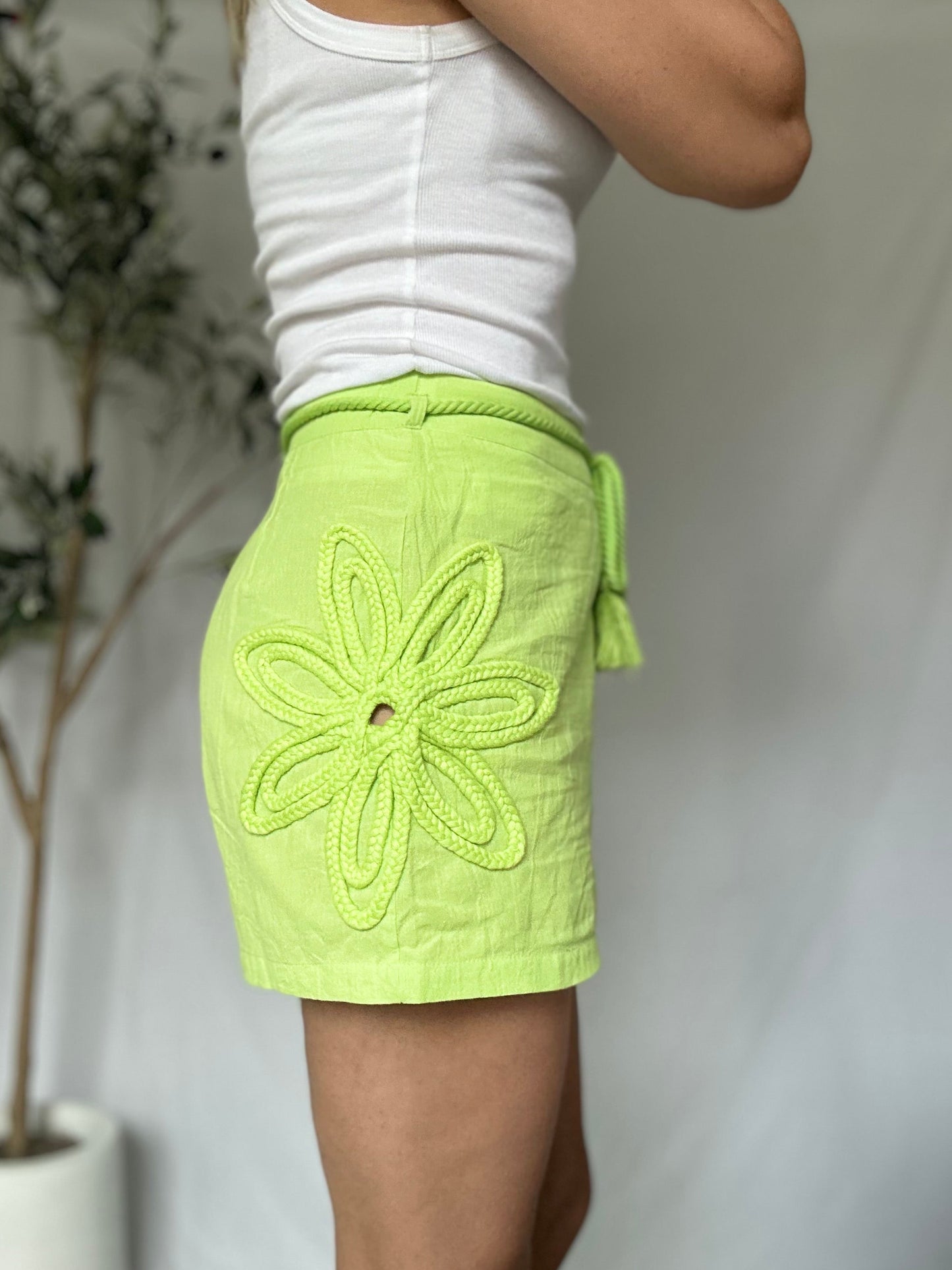 Flower Crochet Short