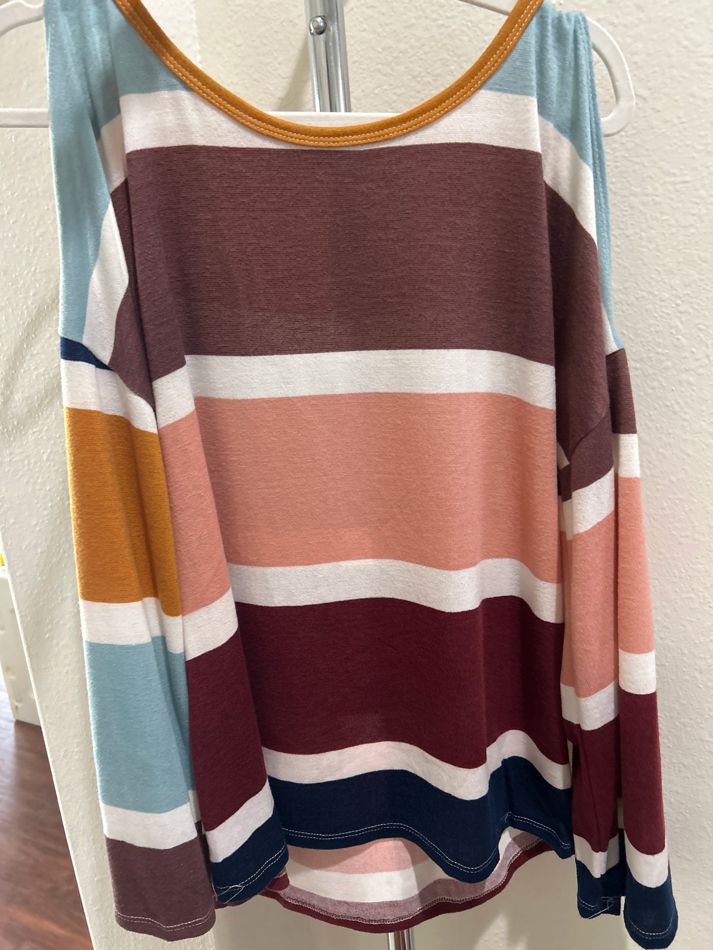 Brown stripe Top