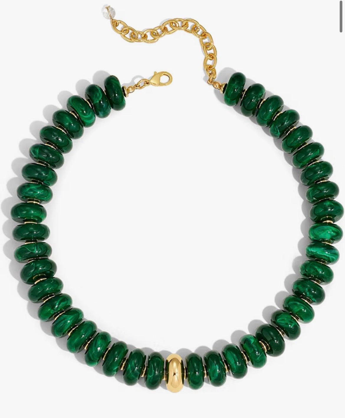 Emerald Beaded Necklace