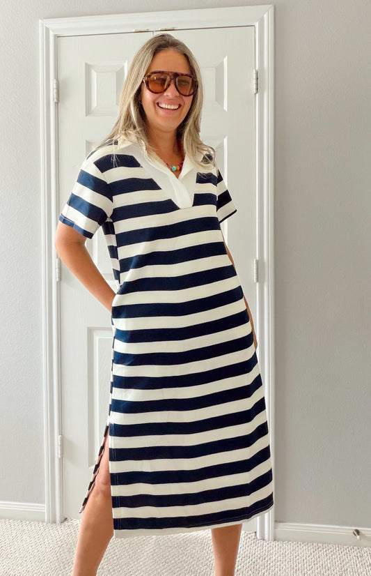 Stripes Maxi Dress