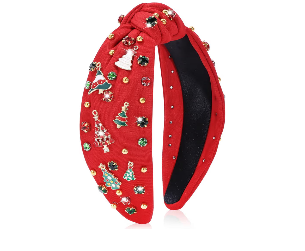 Christmas red headband