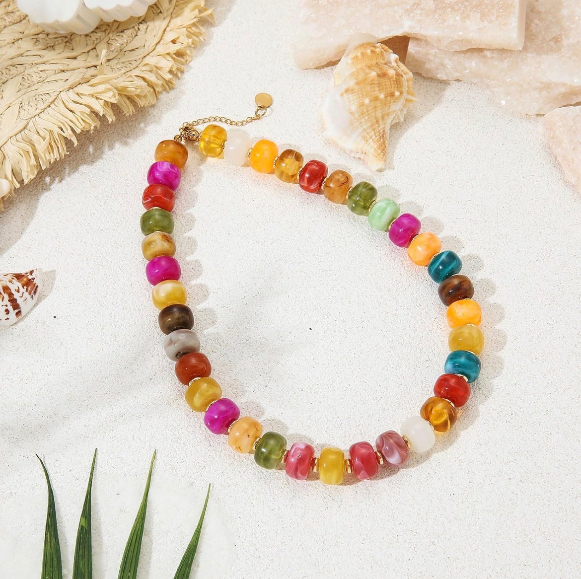 Boho Chunky Colorful Necklace