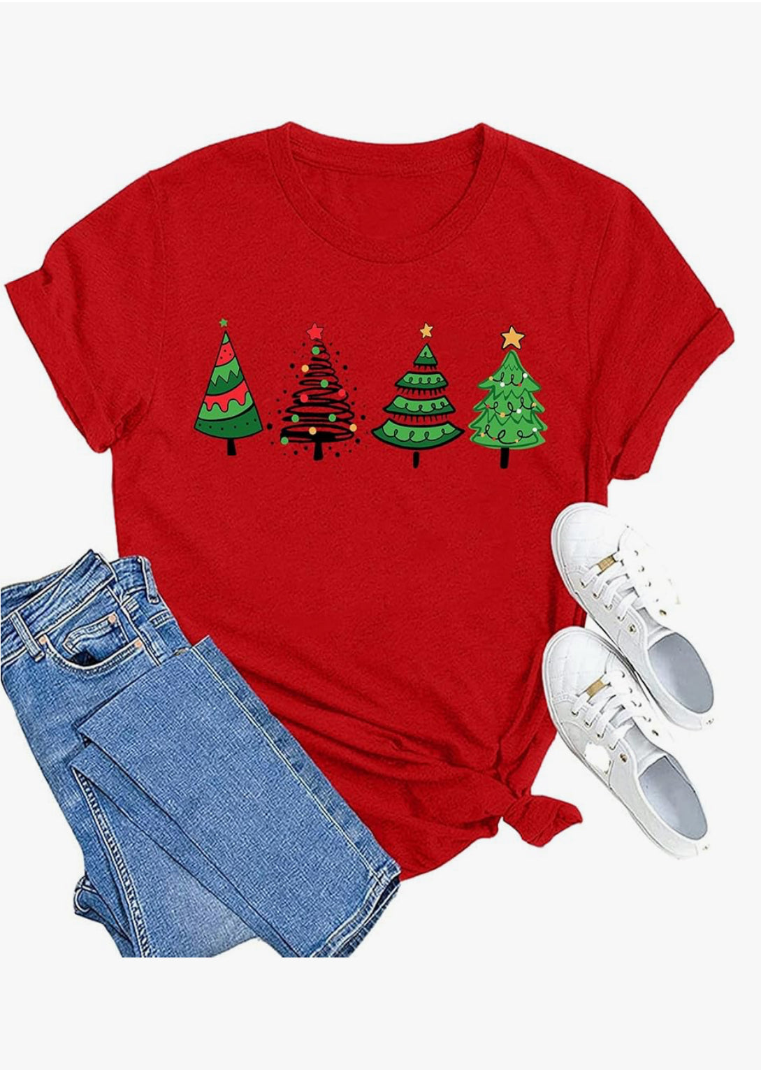 Christmas Tree red T-shirt