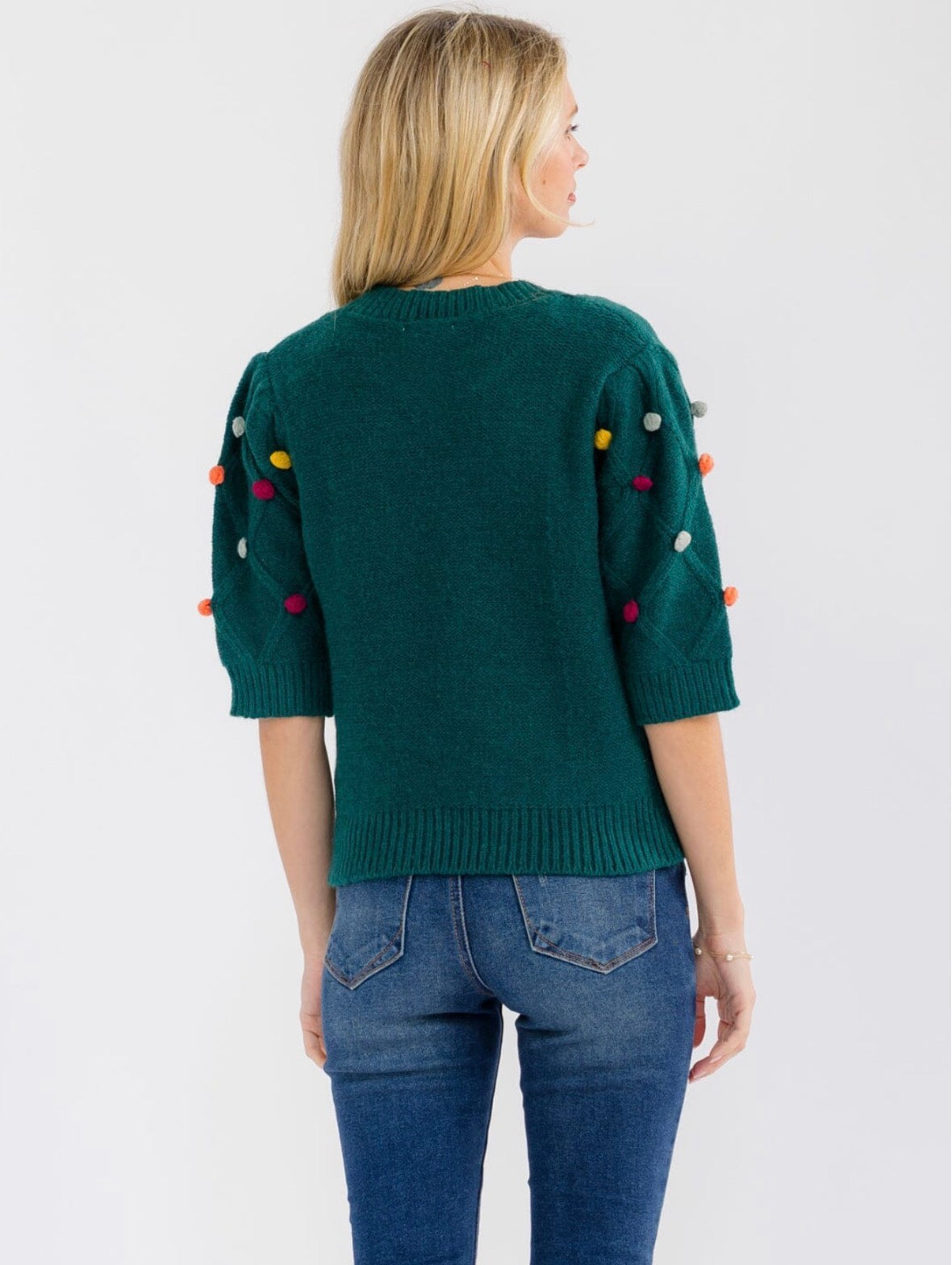 Pom Pom Sweater Top