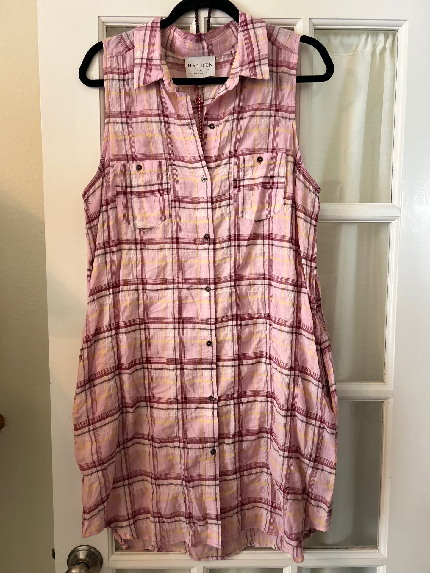 Pink Plaid Dress