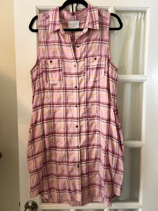 Pink Plaid Dress