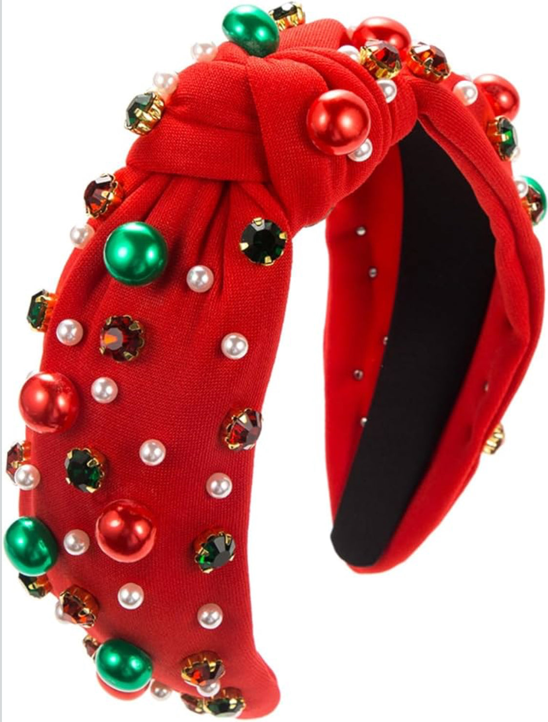 Christmas green headband