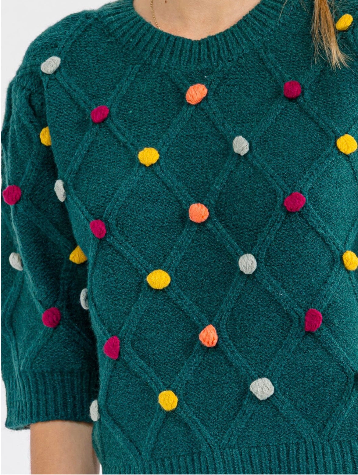 Pom Pom Sweater Top