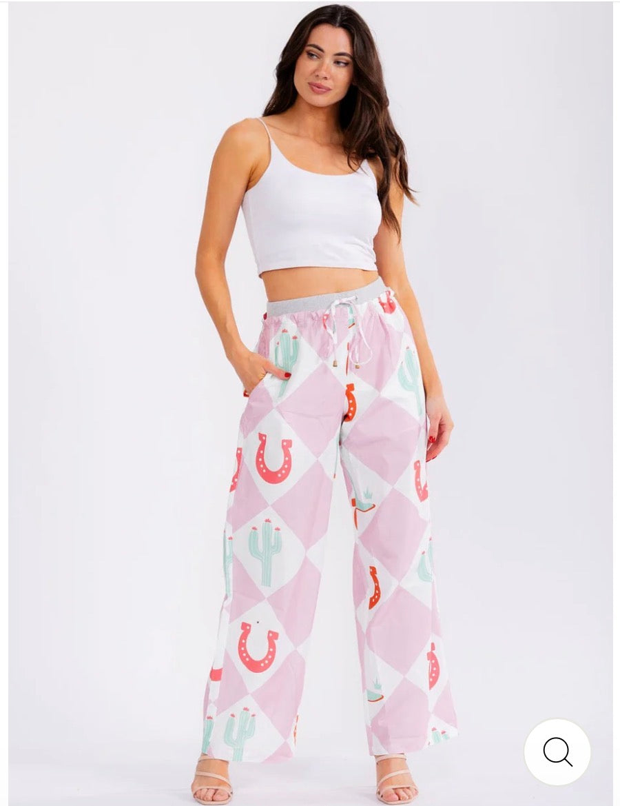 Cowgirl Multicolor Straight Pants
