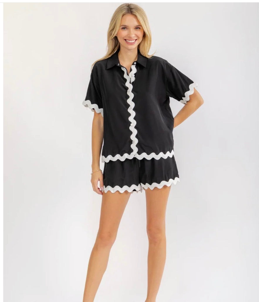 Sabrina Black Trim Set