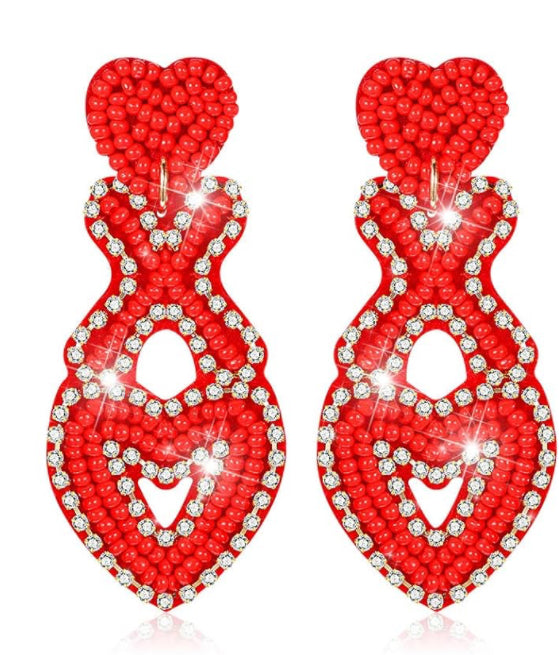 Valentine Earrings Xoxo
