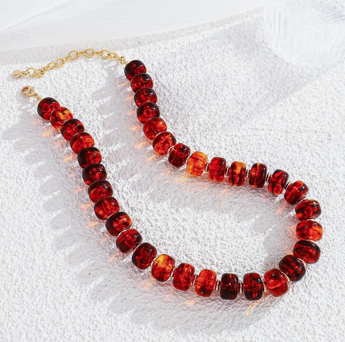 Chunky Brown Beaded