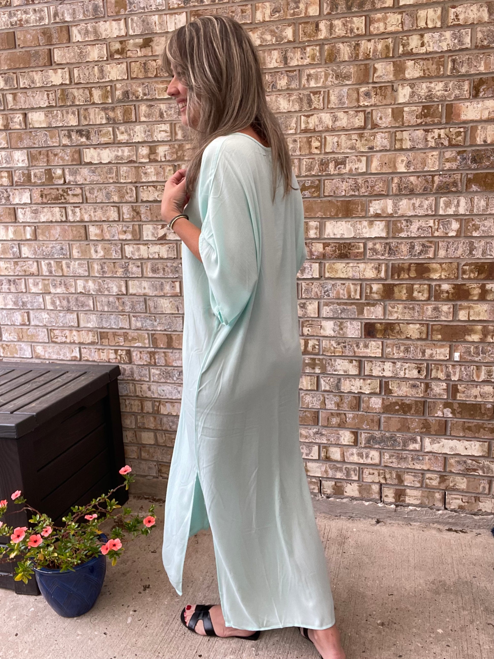 Talia Mint Tunic Maxi Dress CHLO ECO BOUTIQUE Talia Mint Tunic Maxi Dress CHLO ECO BOUTIQUE