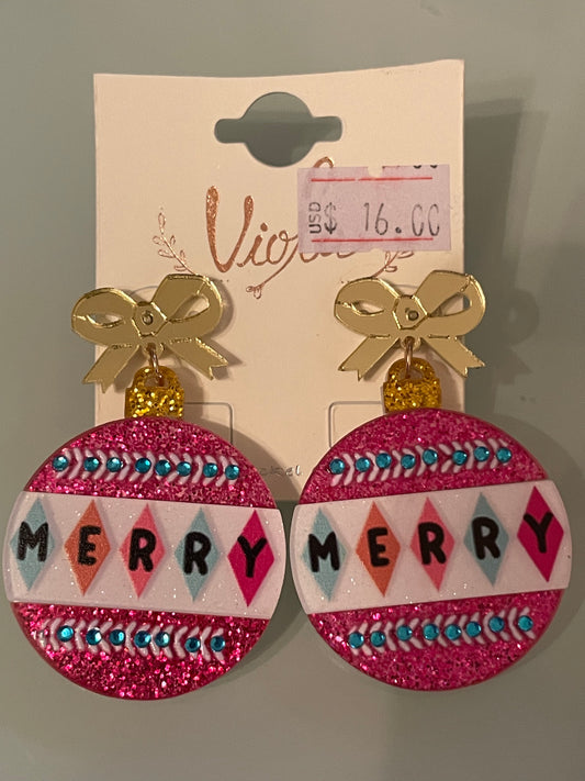 Merry Pink Earrings