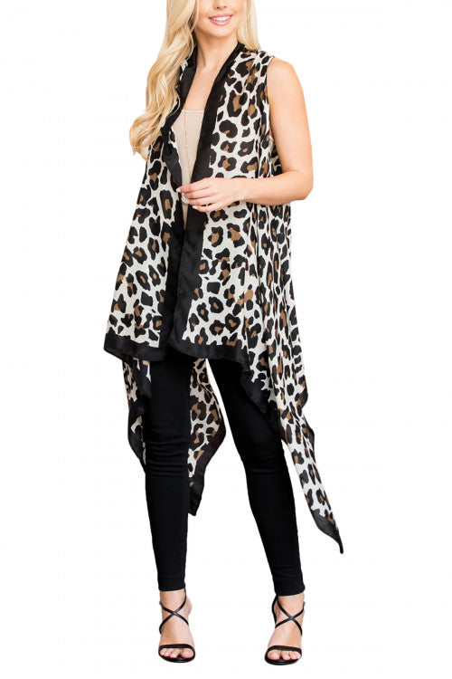 Rachel Leopard Print Kimono