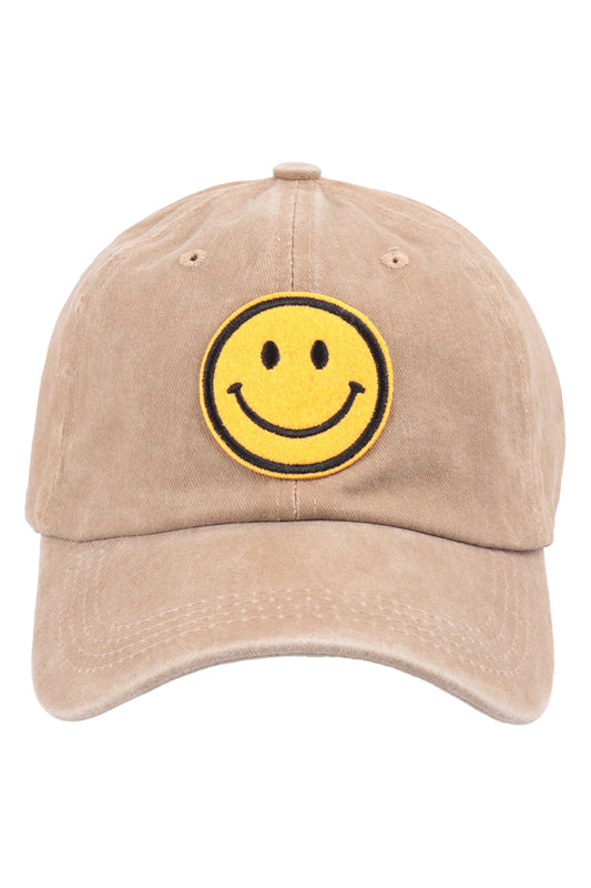 Smiley Logo Khaki Hat