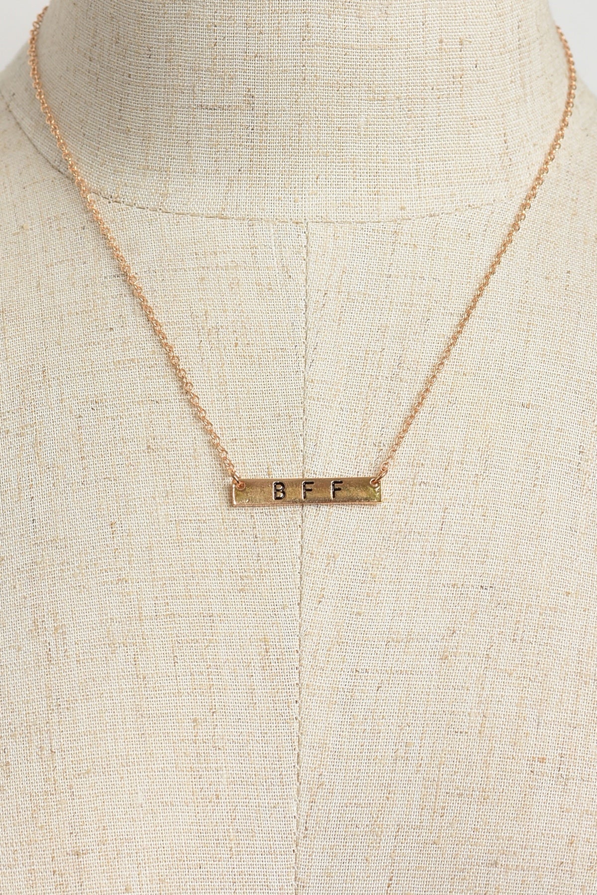 Gold "Bff" Chain Necklaces