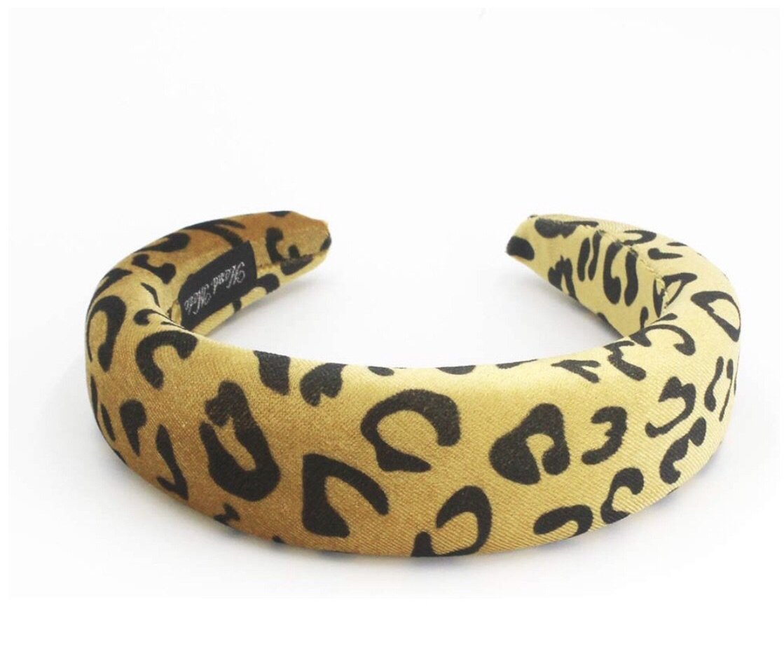 Leopard Padded Velvet Headband
