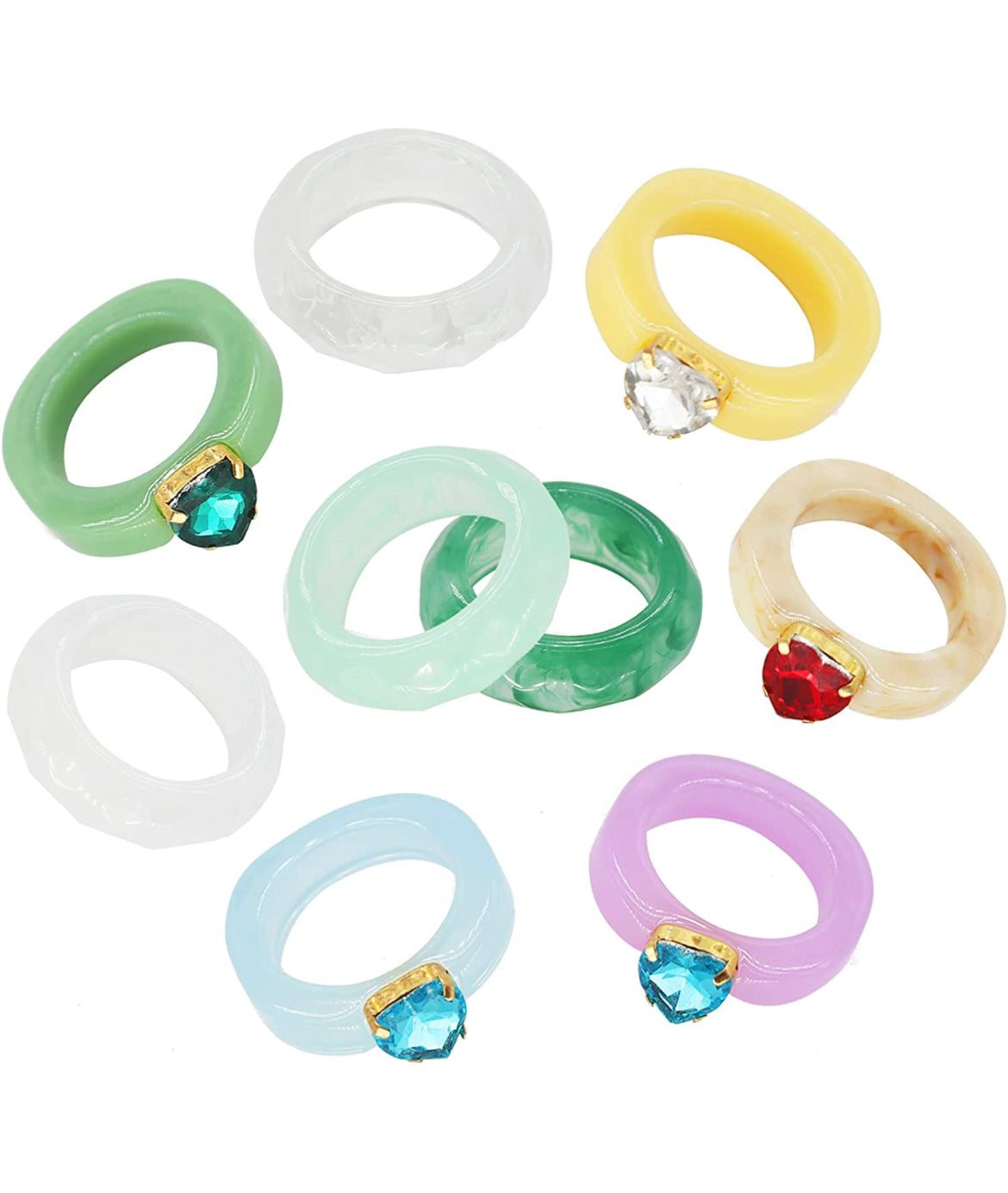 Color Solid Acrylic Ring