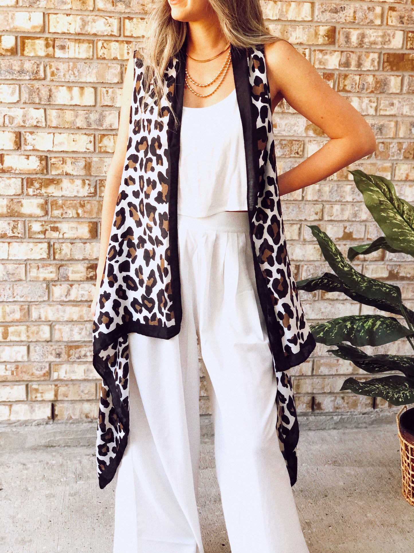 Rachel Leopard Print Kimono