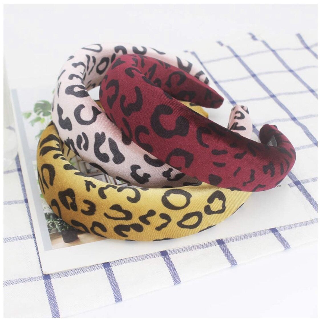 Leopard Padded Velvet Headband