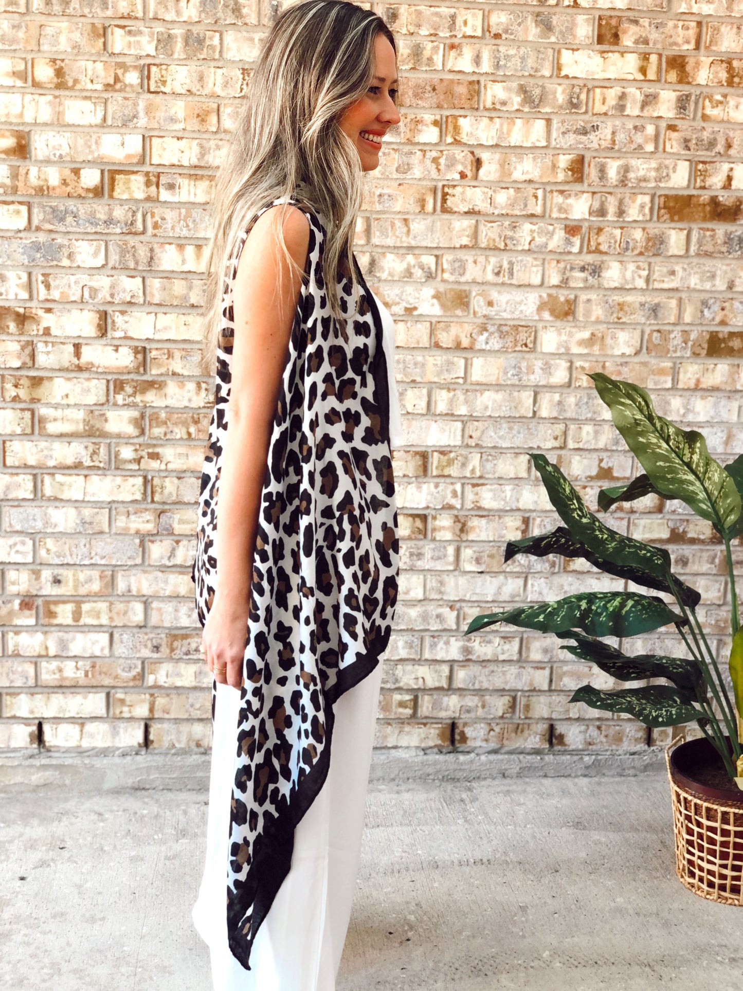 Rachel Leopard Print Kimono