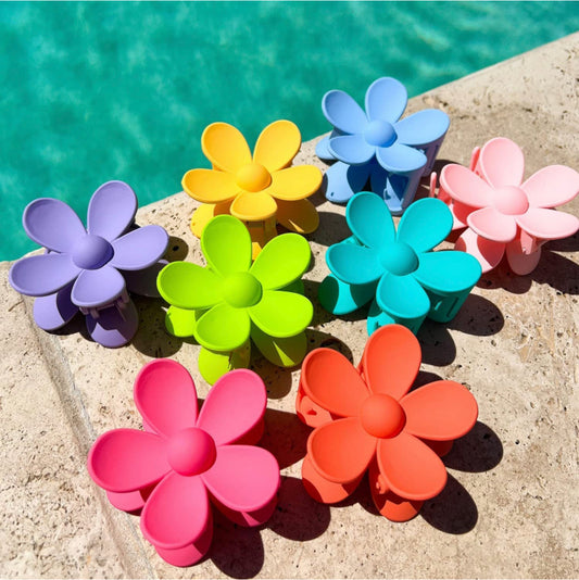 Flower Claw Clips