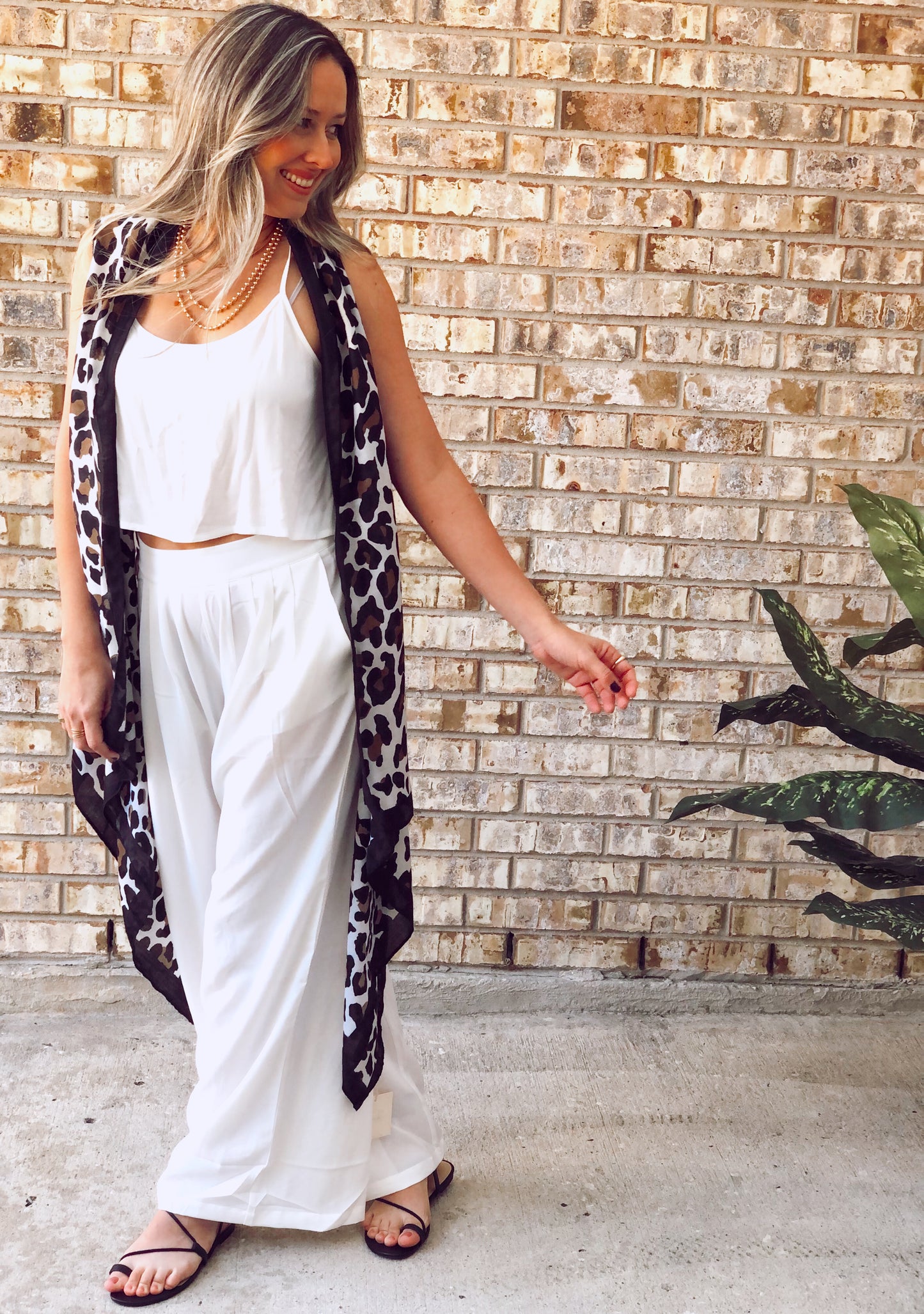 Rachel Leopard Print Kimono