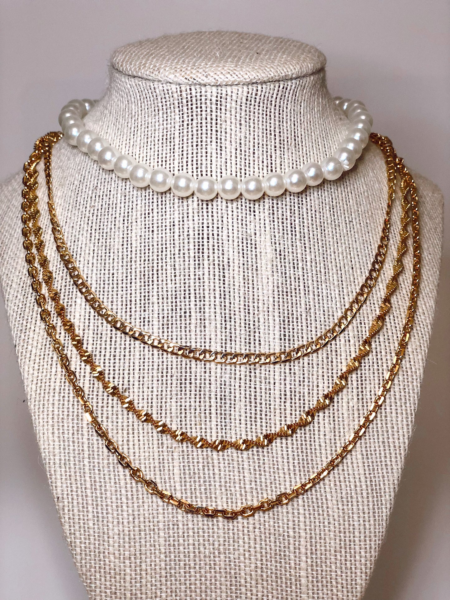 Pearl Elastic Necklaces
