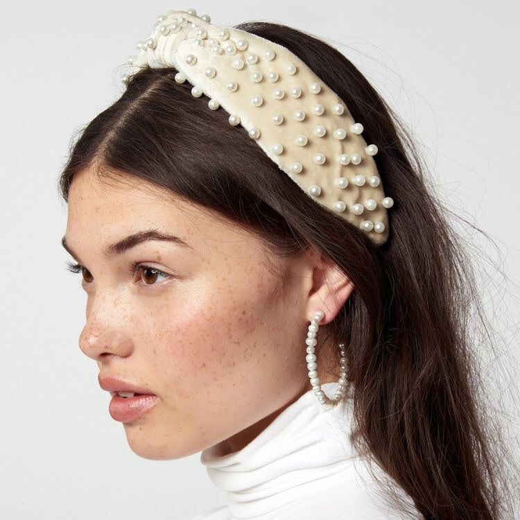 Pearl Velvet Headband